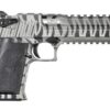 Magnum Research Desert Eagle Mark XIX 50 AE Pistol with White Tiger Stripe Finish